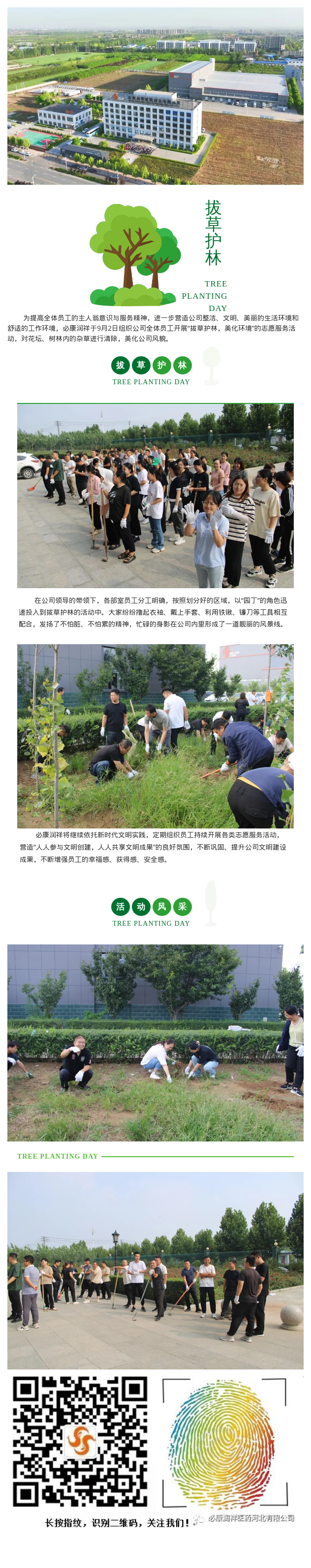 必康潤祥“拔草護林”，我們在行動！